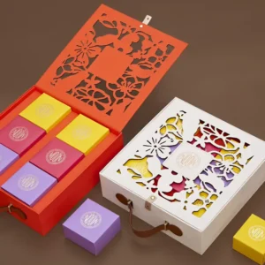 Customized hollowed out orange box