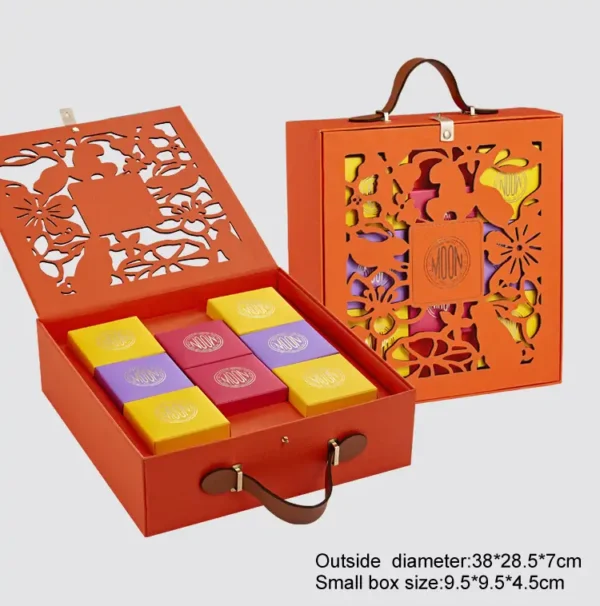 Customized hollowed out orange box