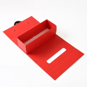 Red Orange Handheld Folding Gift Box
