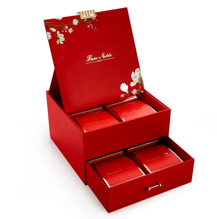 8 priece red box