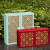 Custom hotel box mooncake box with handle