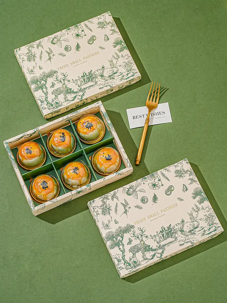 custom dessert box, custom mooncake box