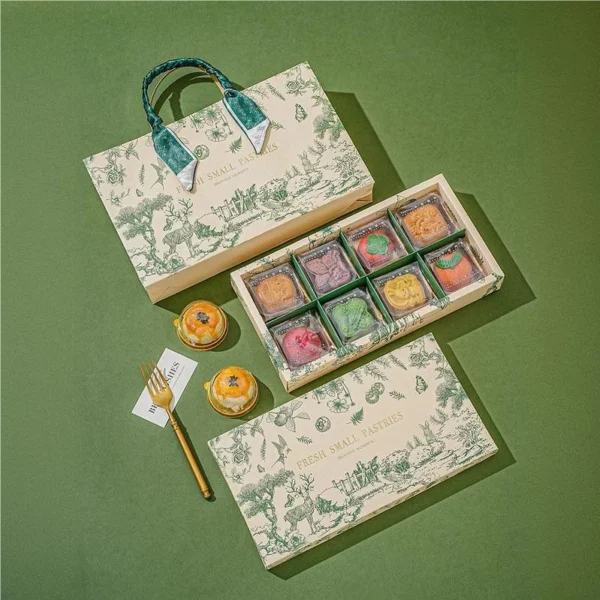 custom dessert box, custom mooncake box