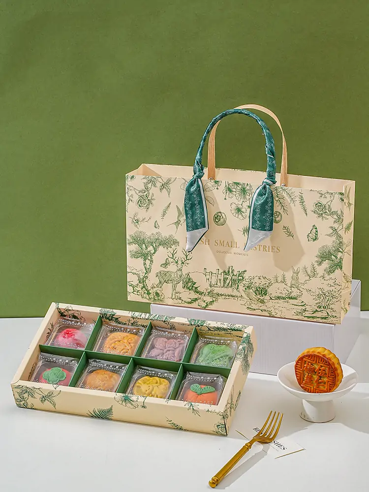 custom dessert box, custom mooncake box