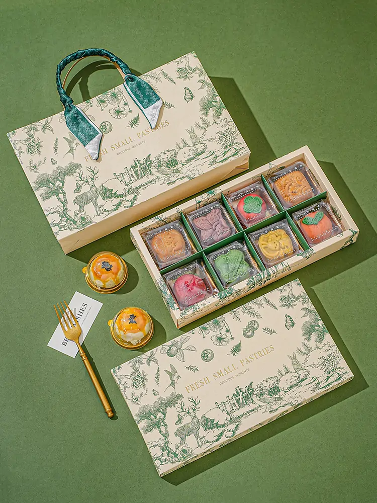 custom dessert box, custom mooncake box