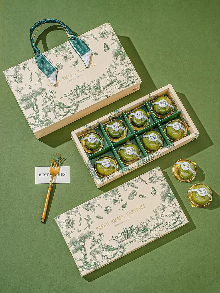 custom dessert box, custom mooncake box