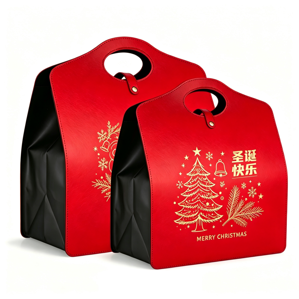 Faux Leather Gift Box with Handle