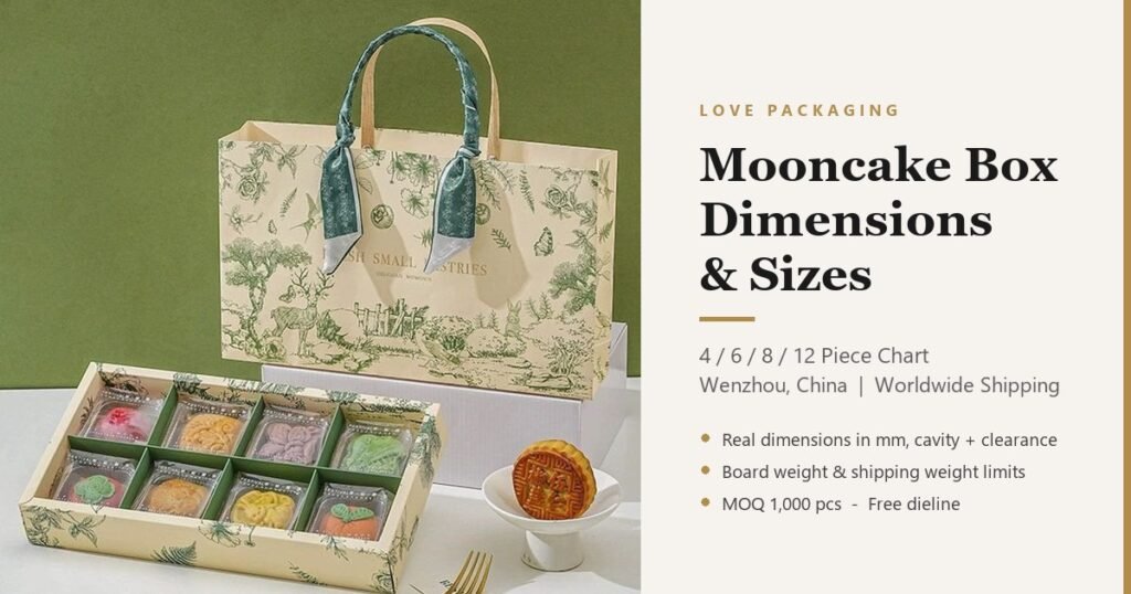 Mooncake Box Dimensions & Sizes