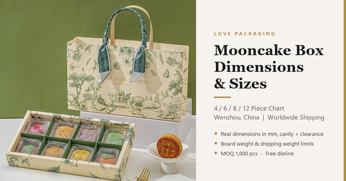 Mooncake Box Dimensions & Sizes