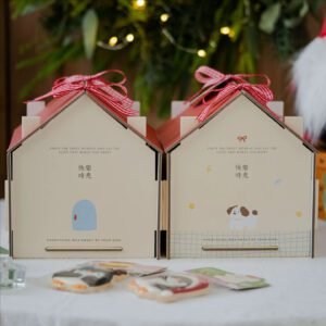 house shaped christmas box