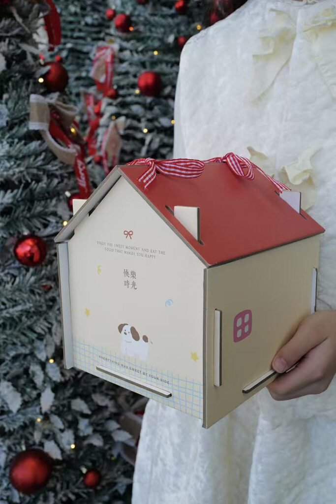 house shaped candy box