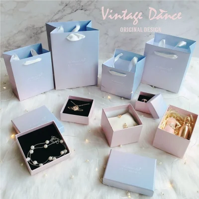Pink custom jewelry packaging box with foam insert - LOVE PACKAG